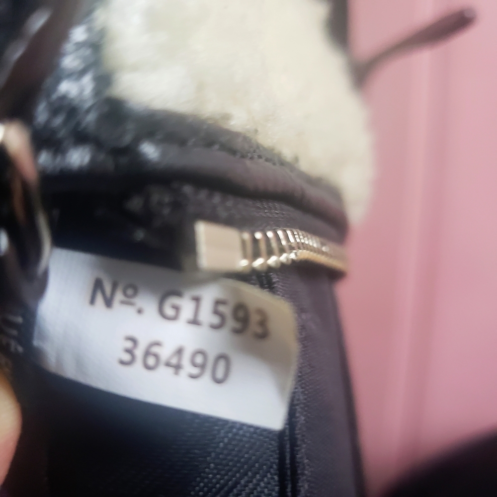 Coach Small Rhyder Pochette Shearling Crossbody Bag Wool Pebbled Leather - Picture 10 of 12